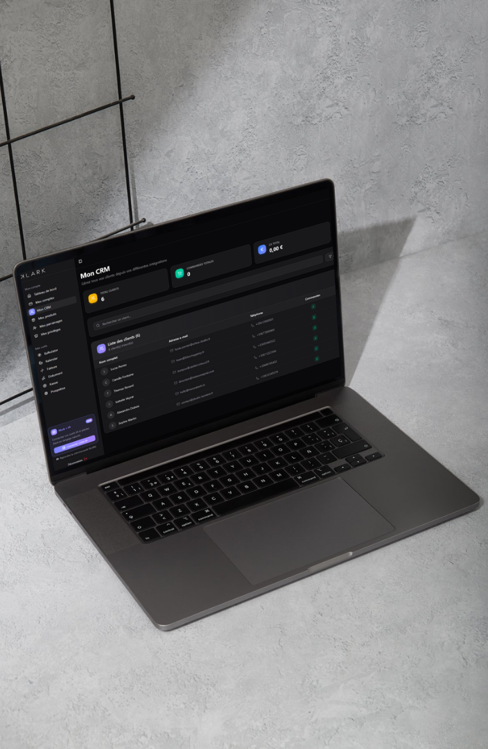CRM intelligent — dashboard relation client
