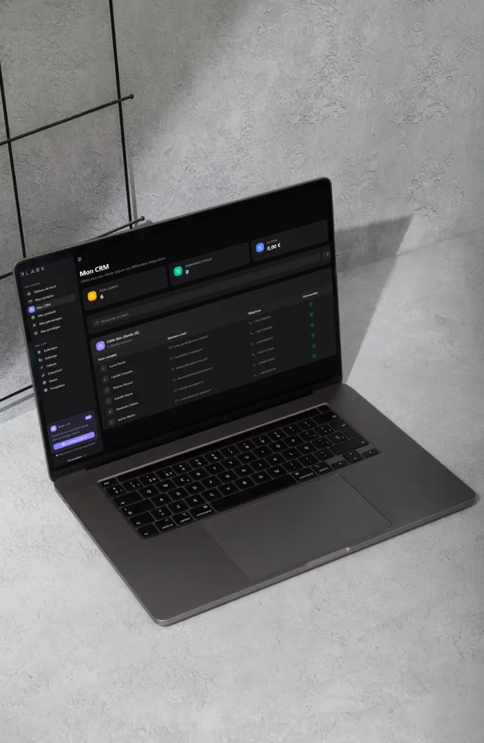 CRM intelligent — dashboard relation client